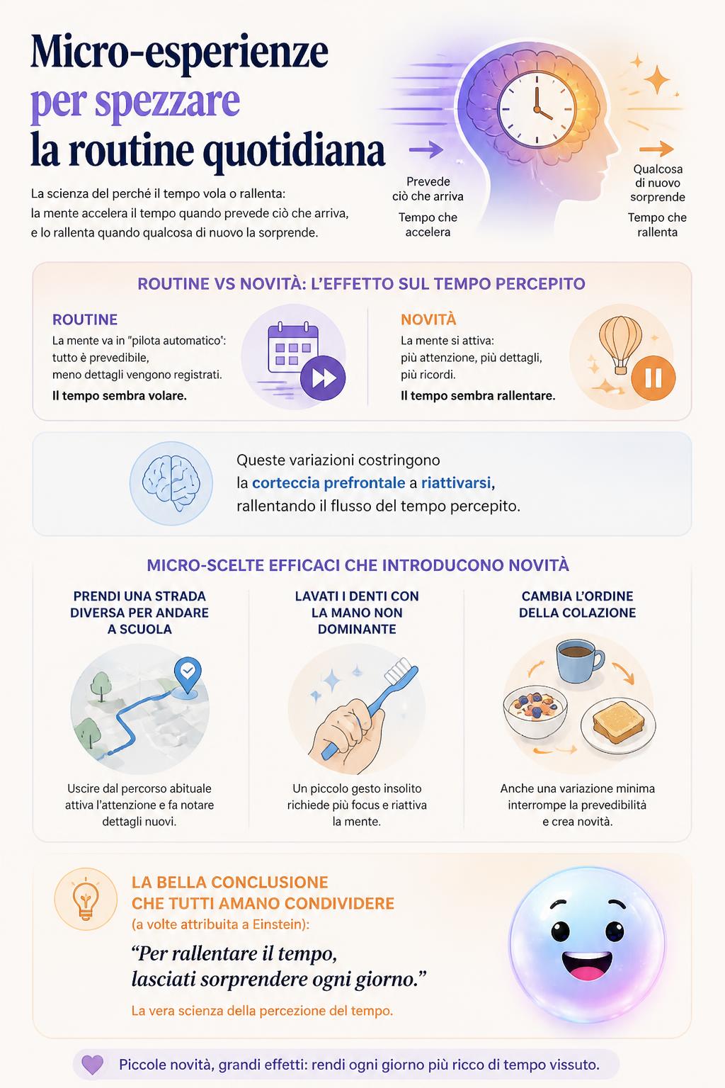 Micro-esperienze per spezzare la routine quotidiana
