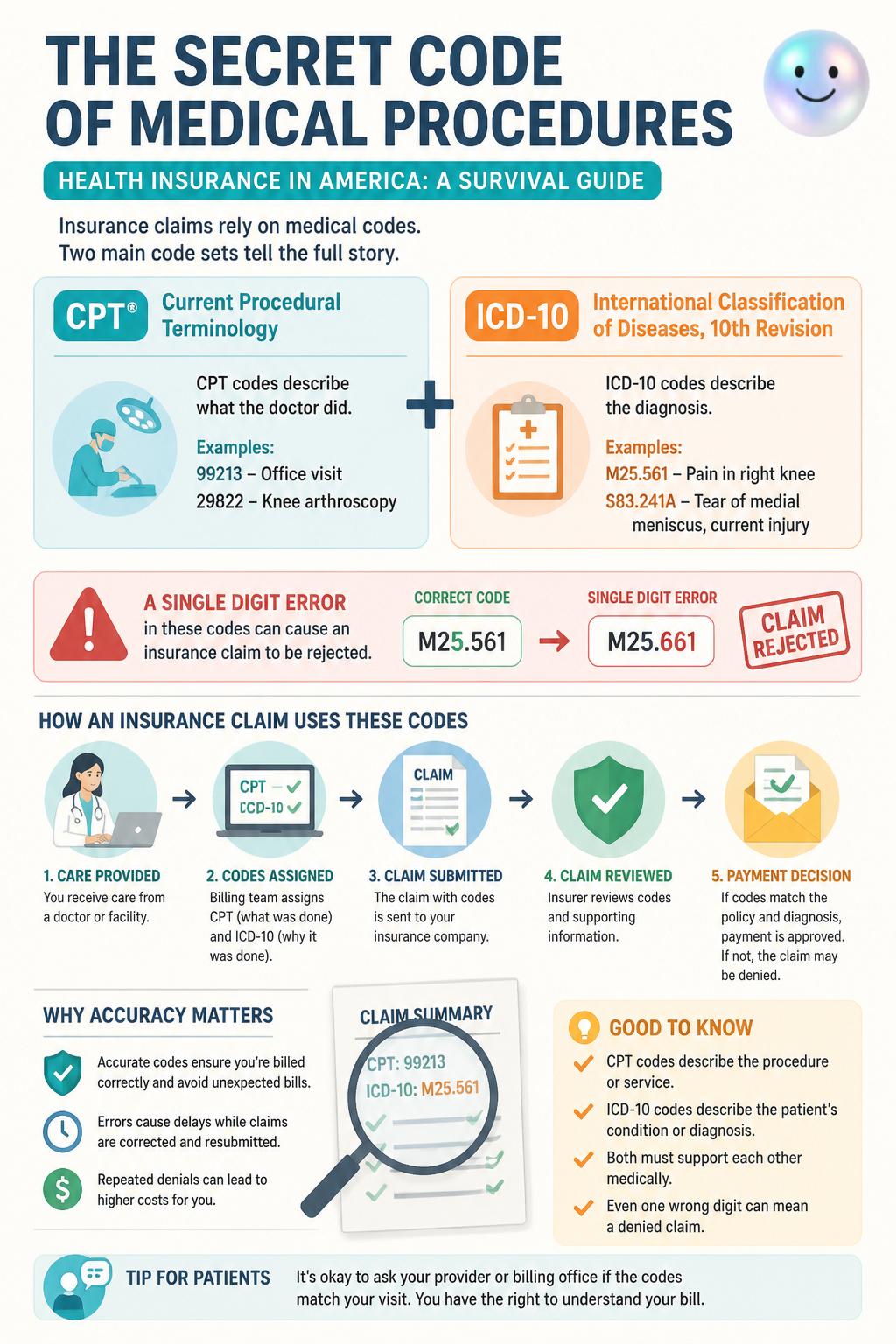 The secret code of medical procedures