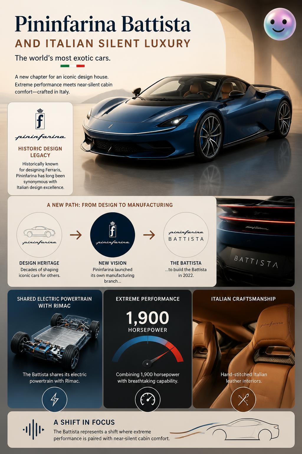 Pininfarina Battista and Italian silent luxury