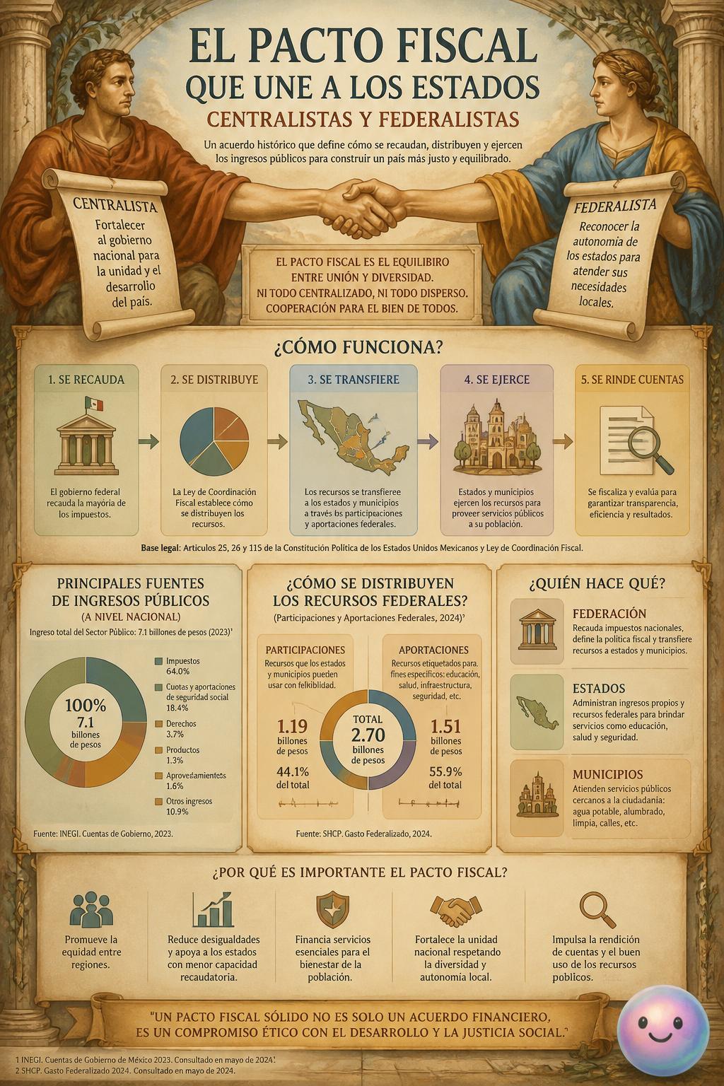 El pacto fiscal que une a los estados