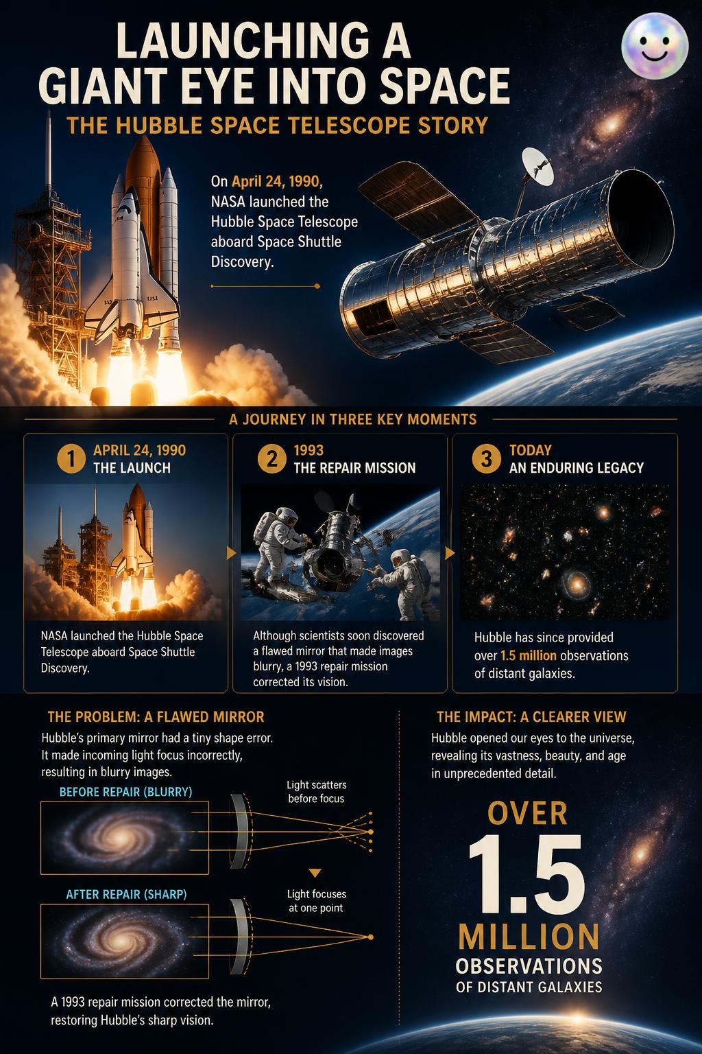 Launching a giant eye into space