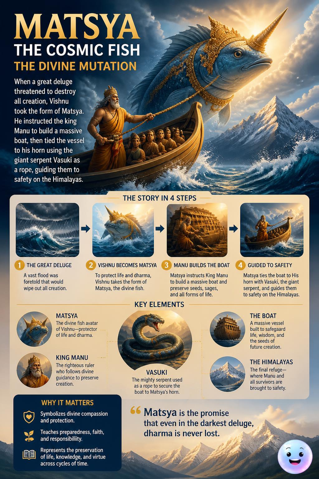 The cosmic fish Matsya