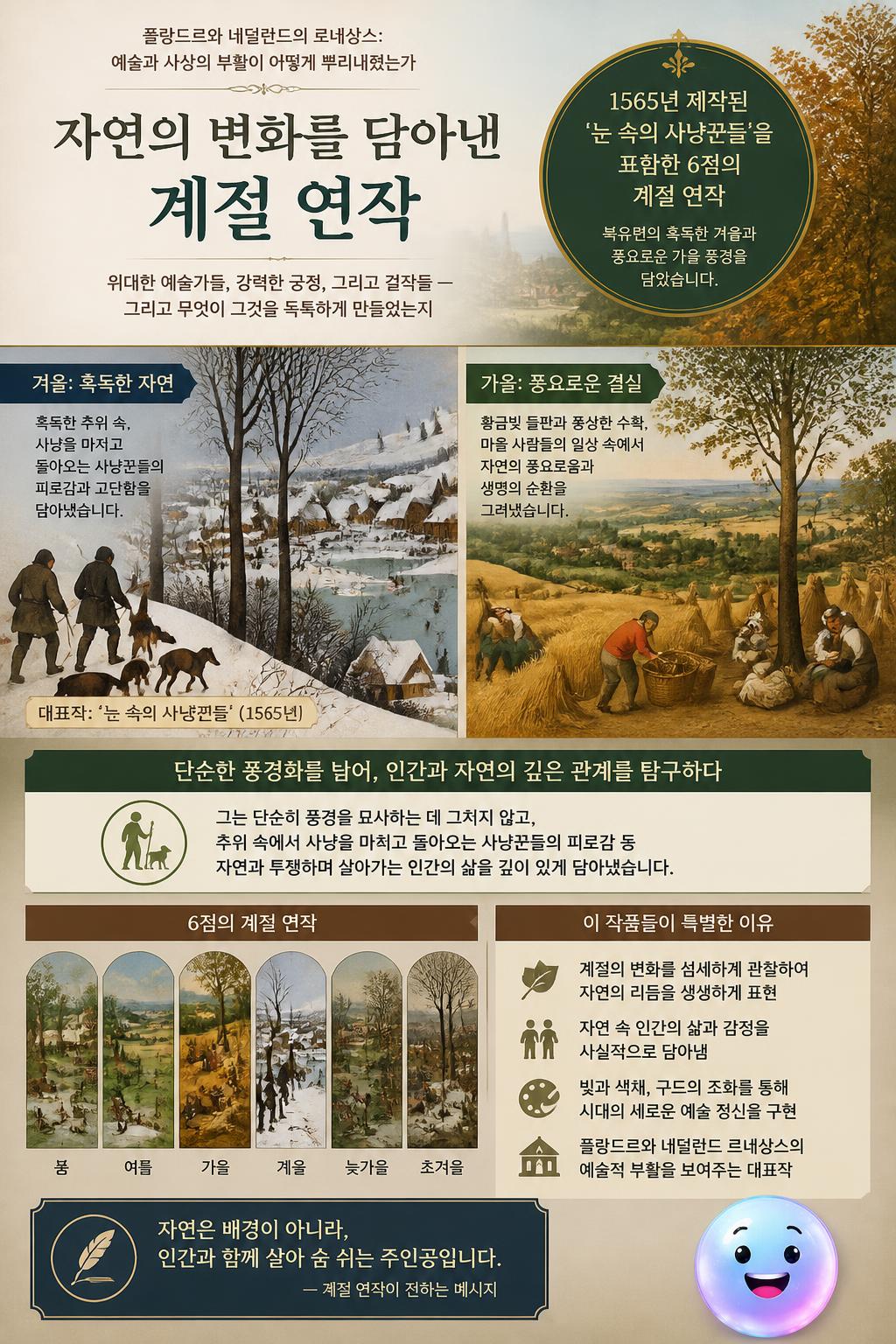 자연의 변화를 담아낸 계절 연작