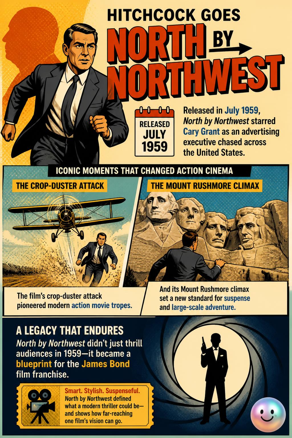 Hitchcock goes north by northwest