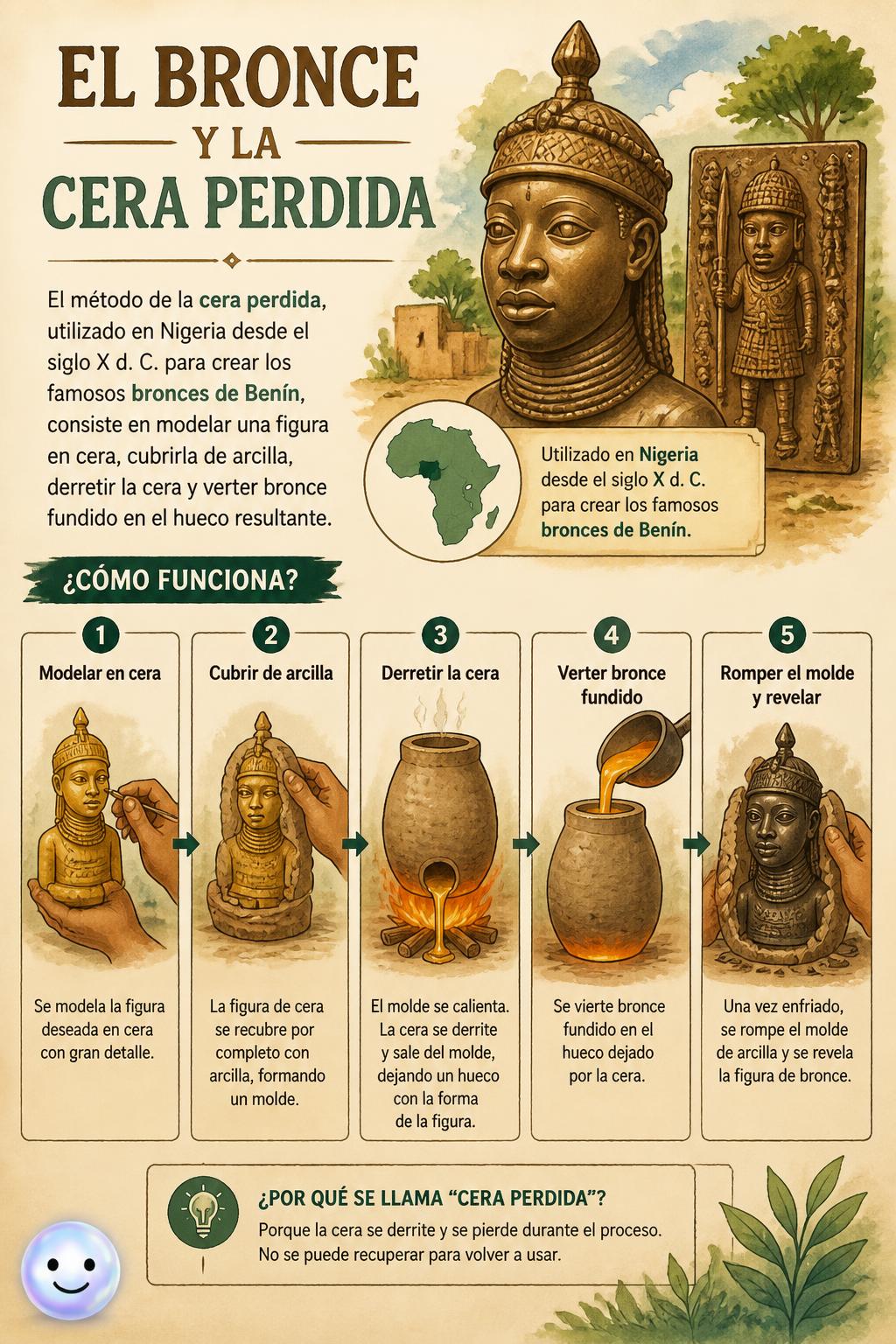 El bronce y la cera perdida