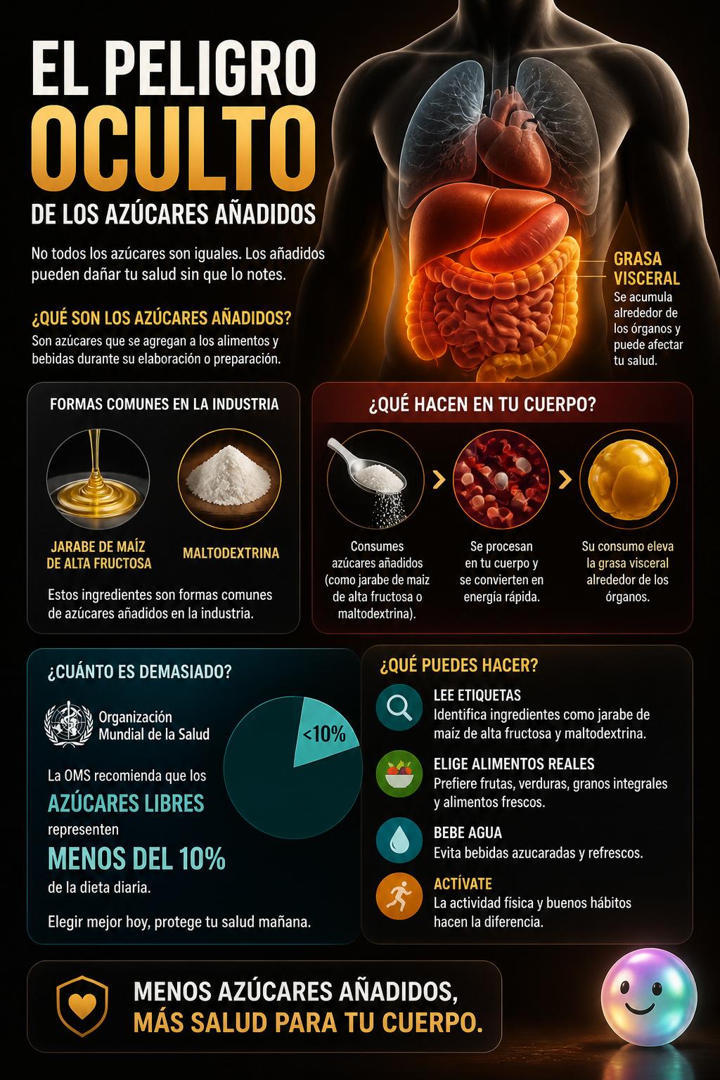 El peligro oculto de los azúcares añadidos