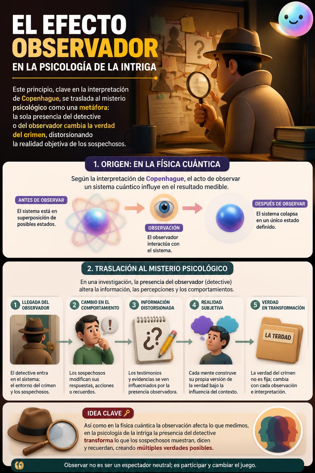 El efecto observador en la psicología de la intriga