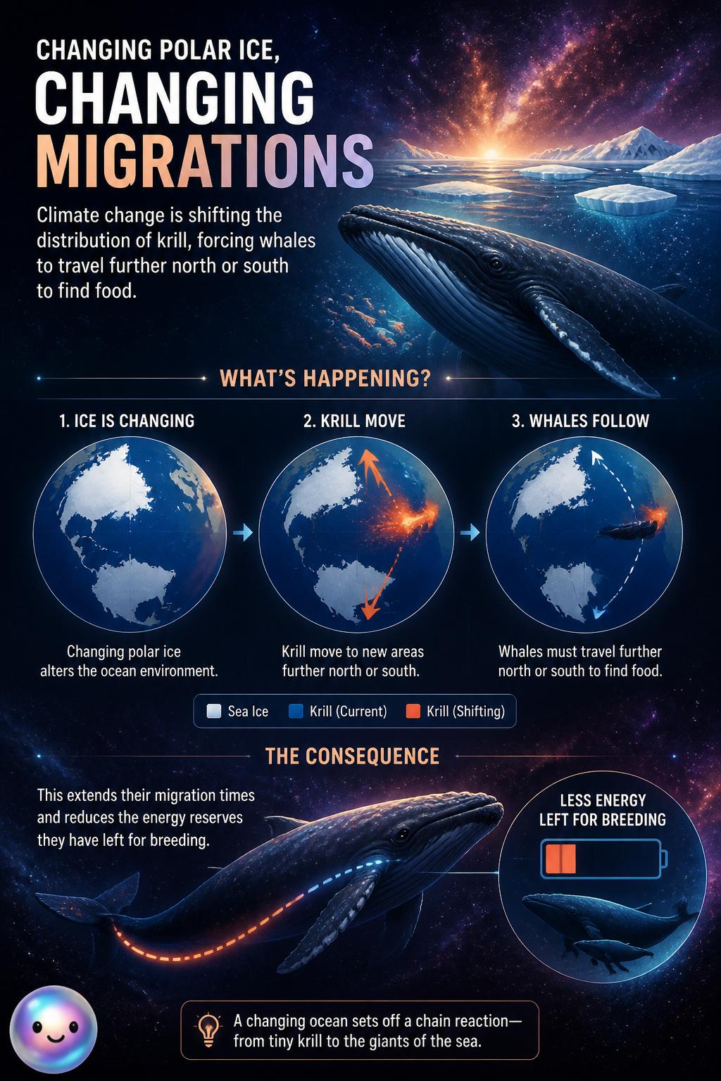 Changing polar ice
