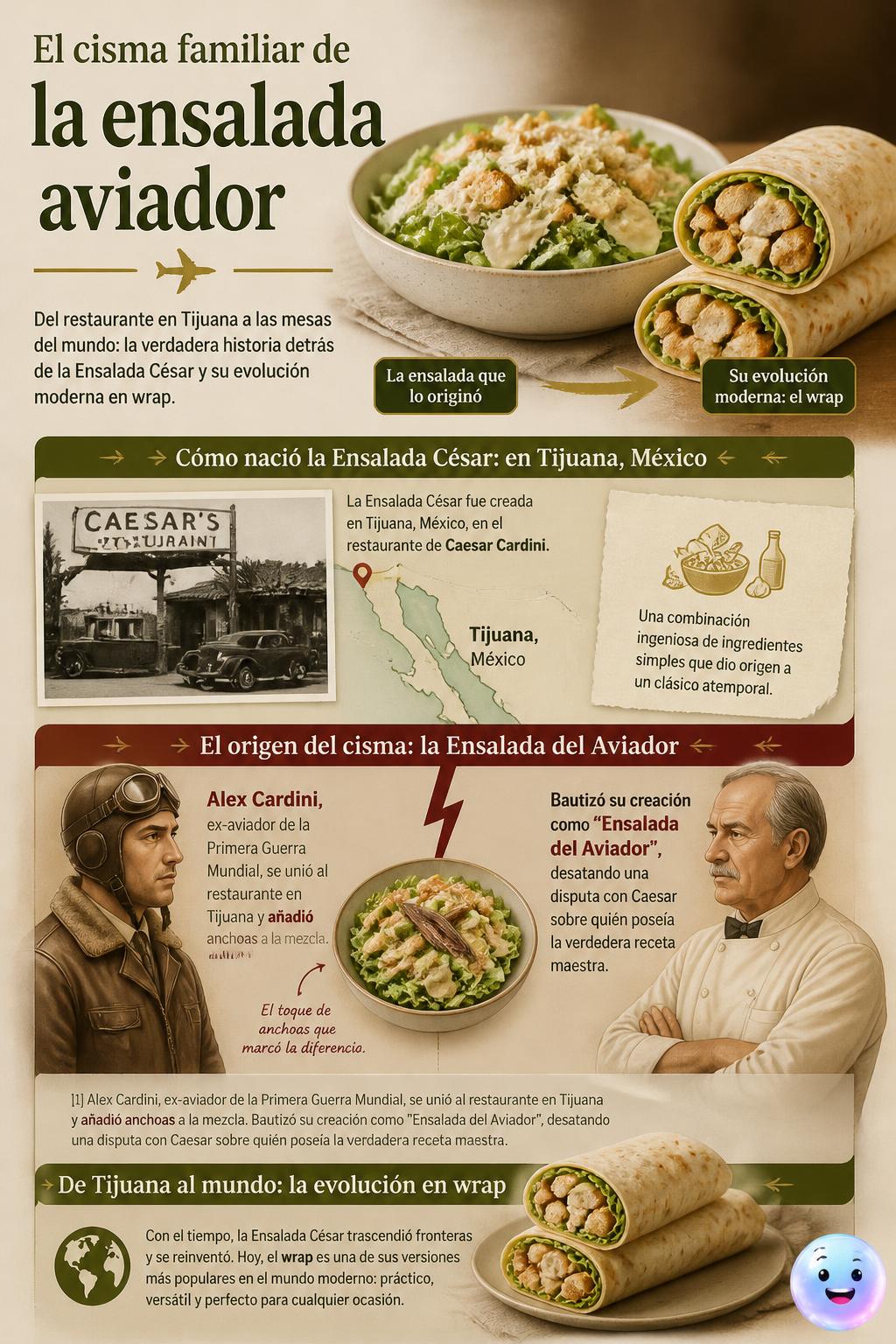 El cisma familiar de la ensalada aviador