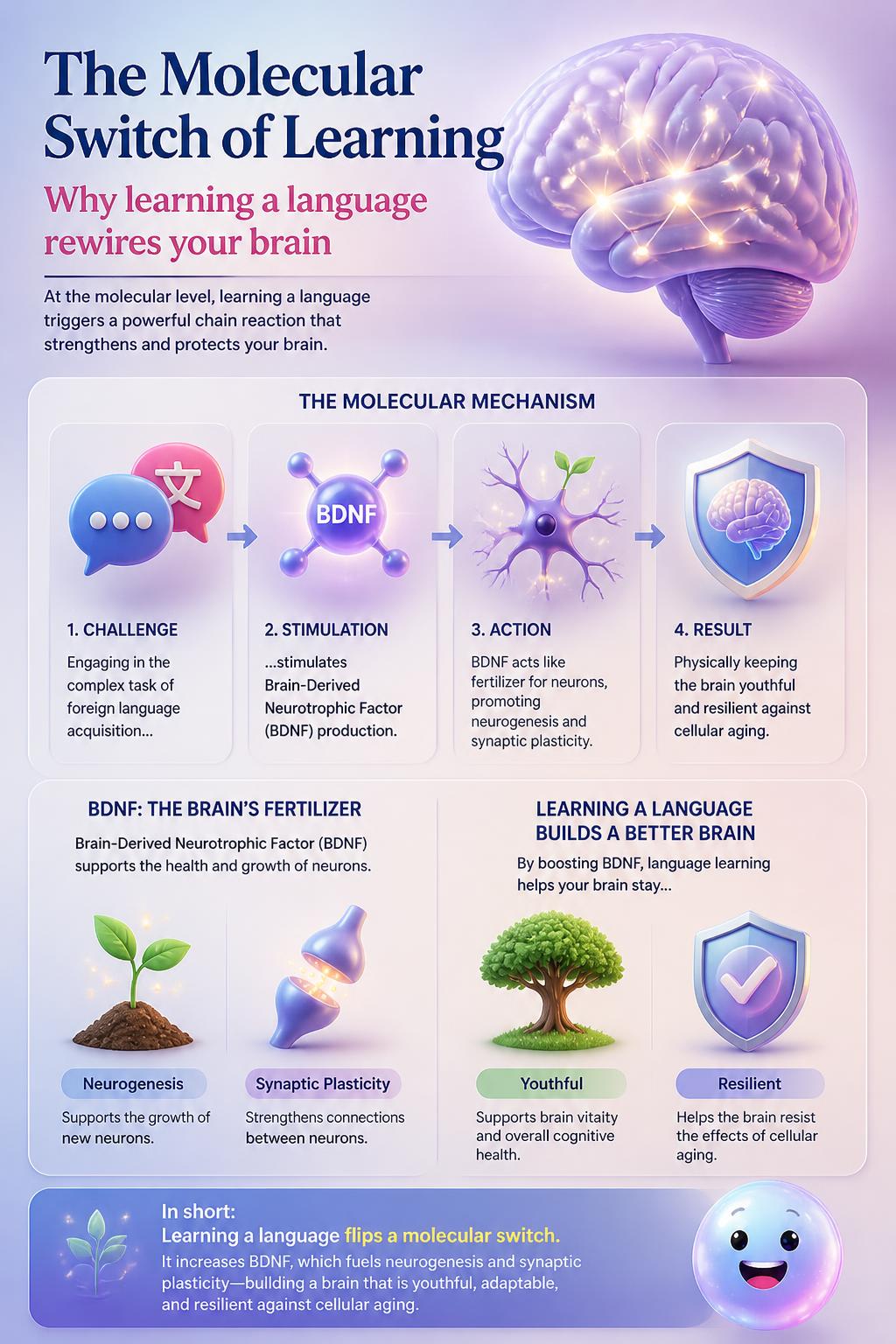 The molecular switch of learning