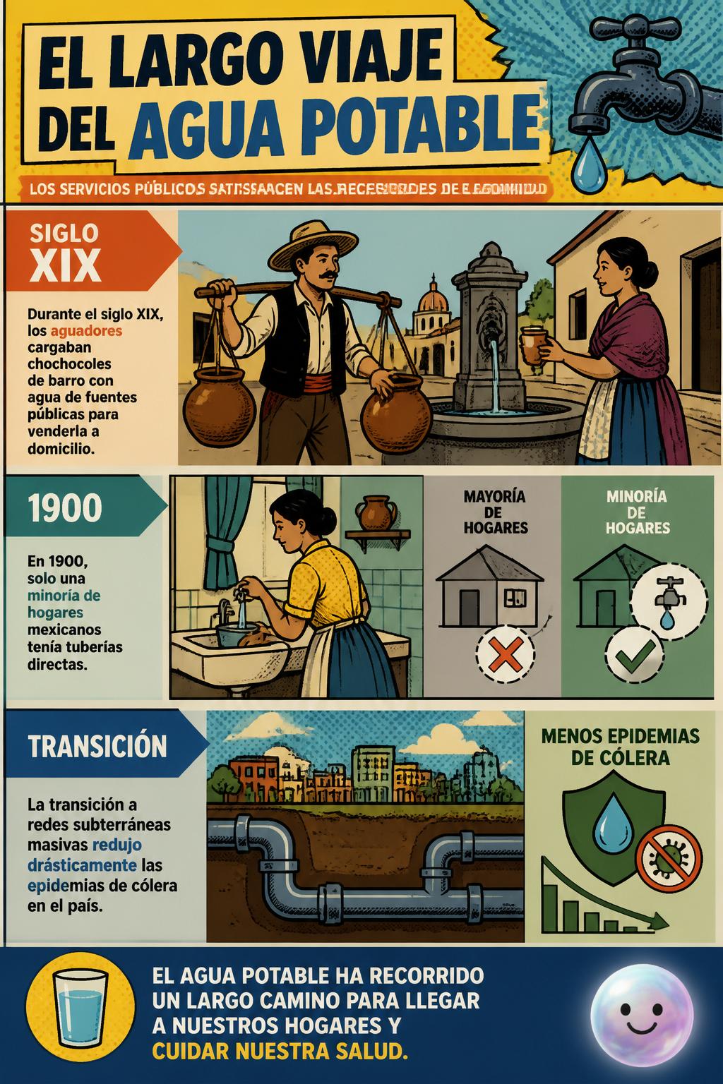 El largo viaje del agua potable
