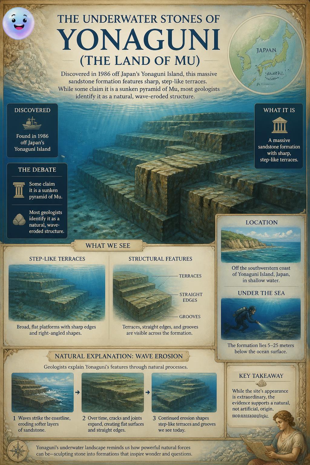 The underwater stones of Yonaguni