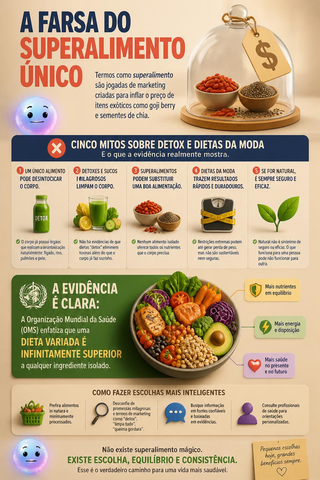 A farsa do superalimento único
