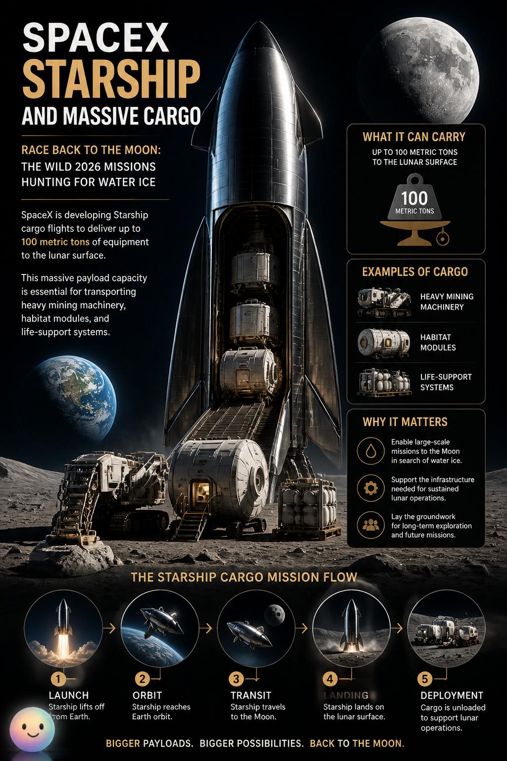 SpaceX Starship and massive cargo