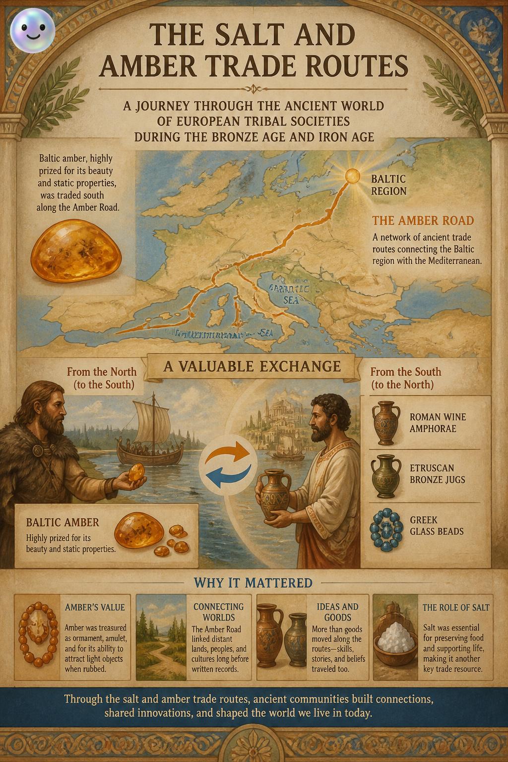 The salt and amber trade routes