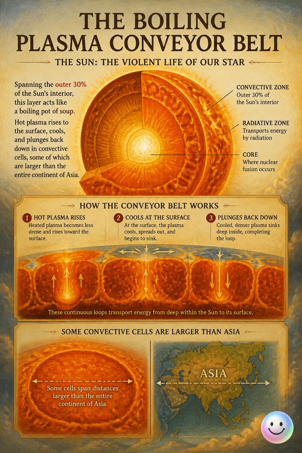 The boiling plasma conveyor belt
