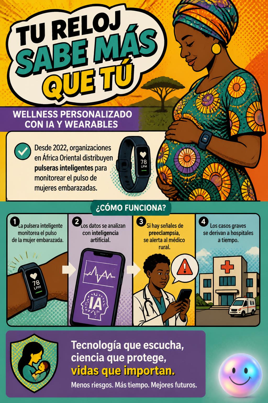 Salud pública en África mediante pulseras inteligentes