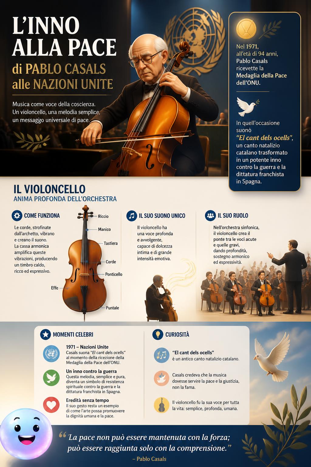 L'inno alla pace di Pablo Casals alle Nazioni Unite