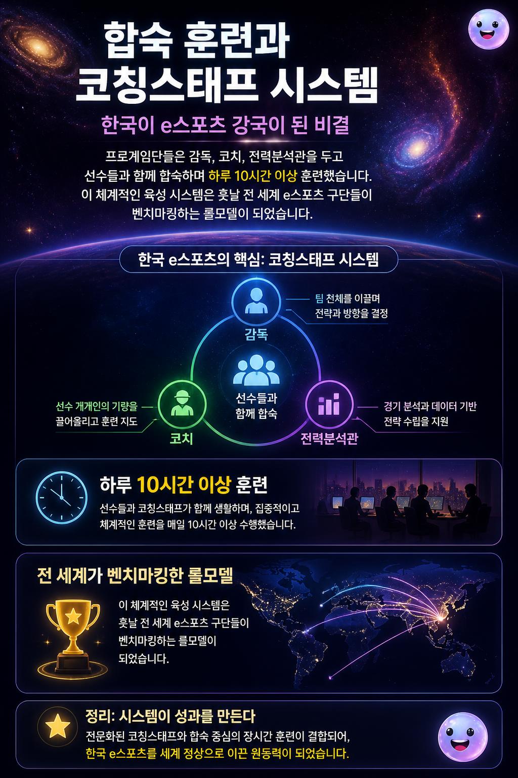 합숙 훈련과 코칭스태프 시스템
