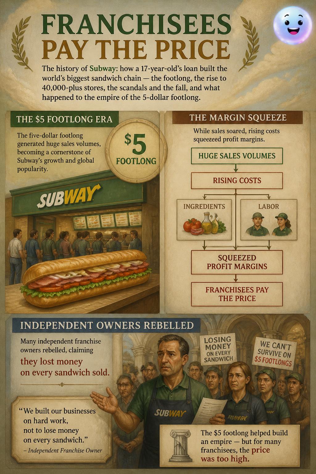 Franchisees pay the price