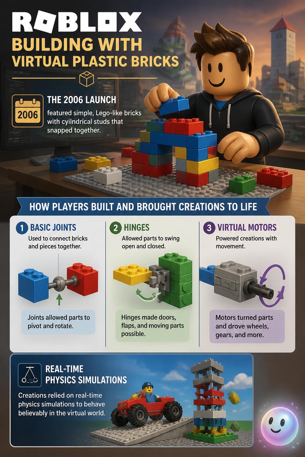 Building with virtual plastic bricks