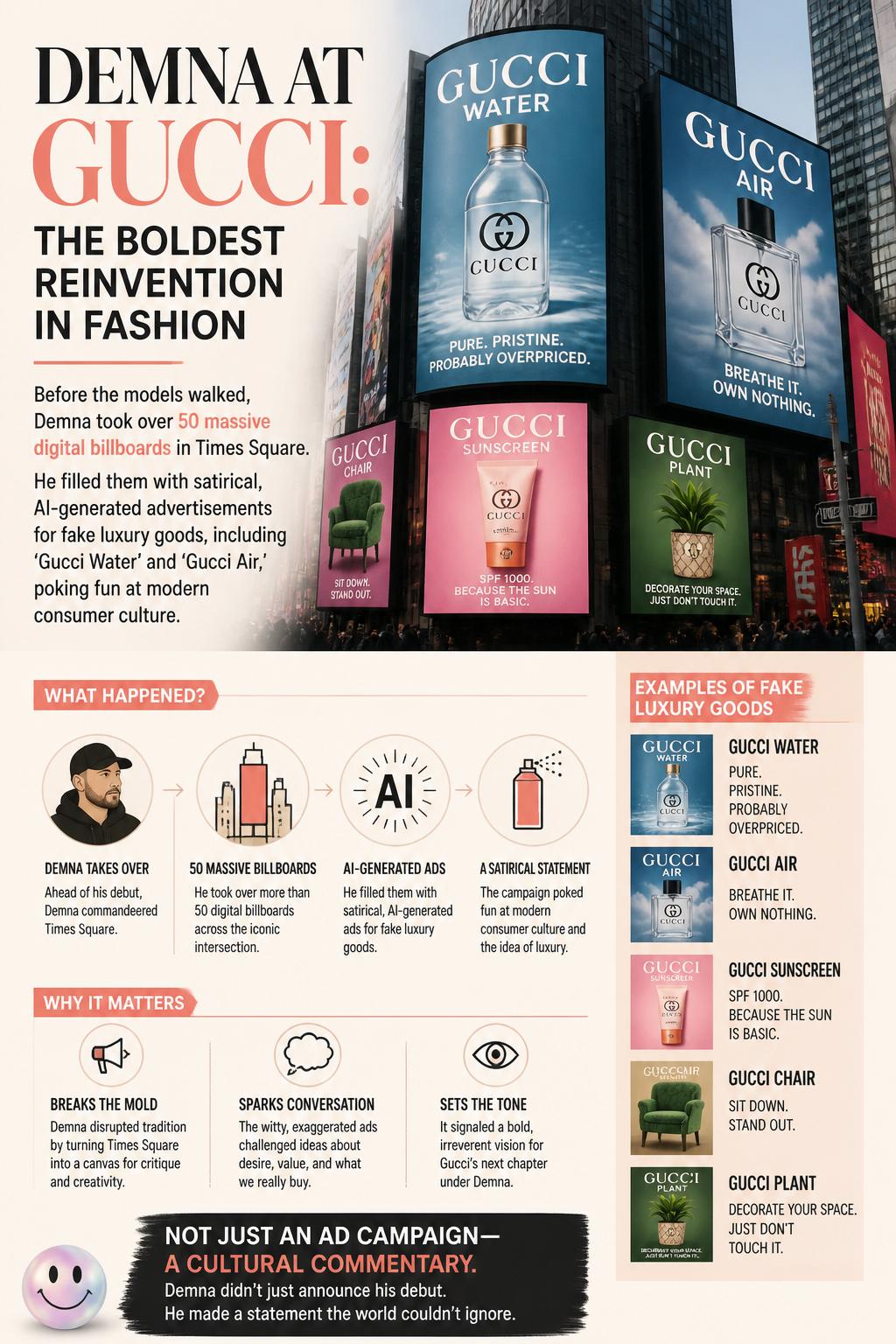 Satirical billboard advertisements