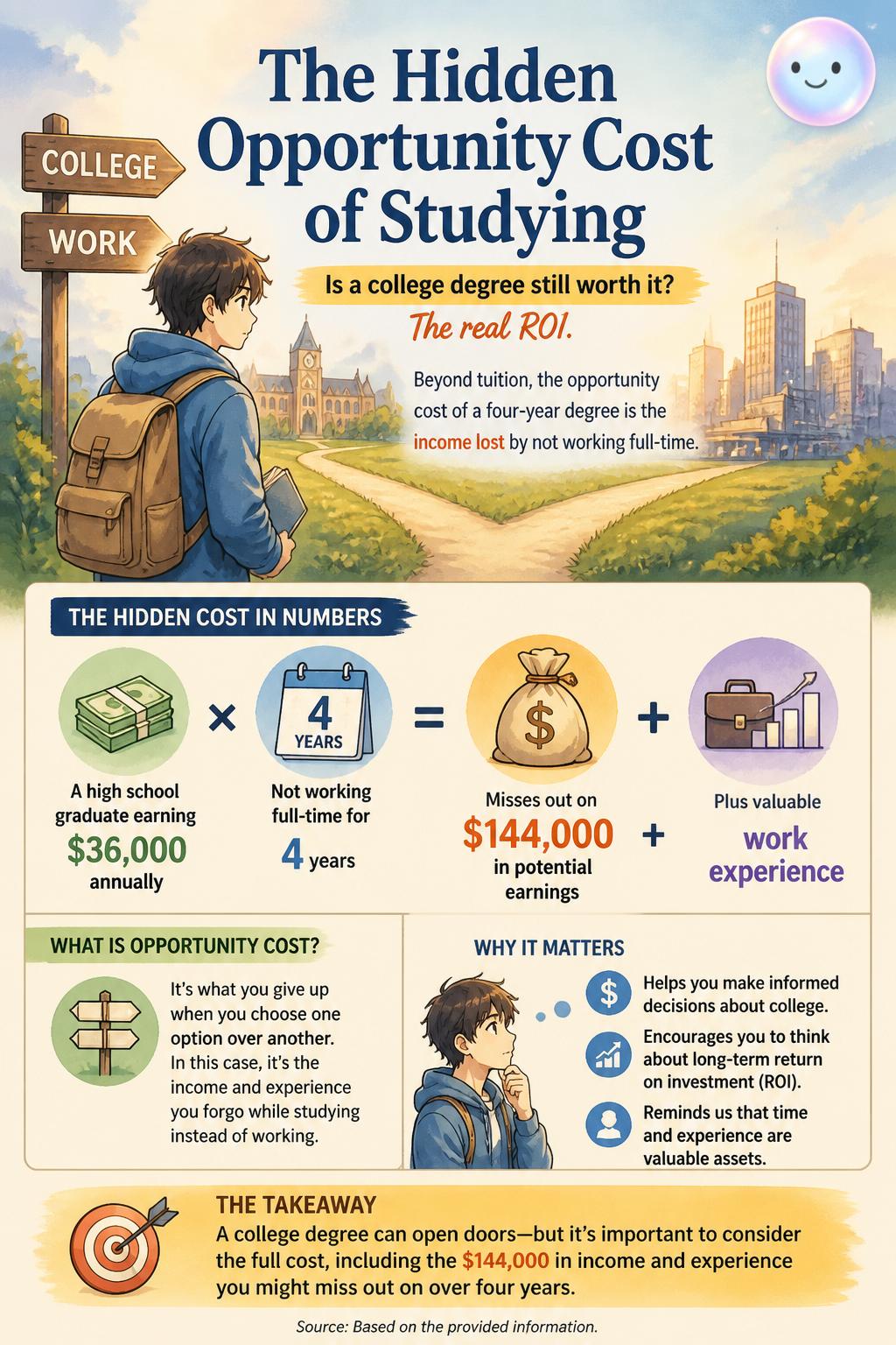 The hidden opportunity cost of studying