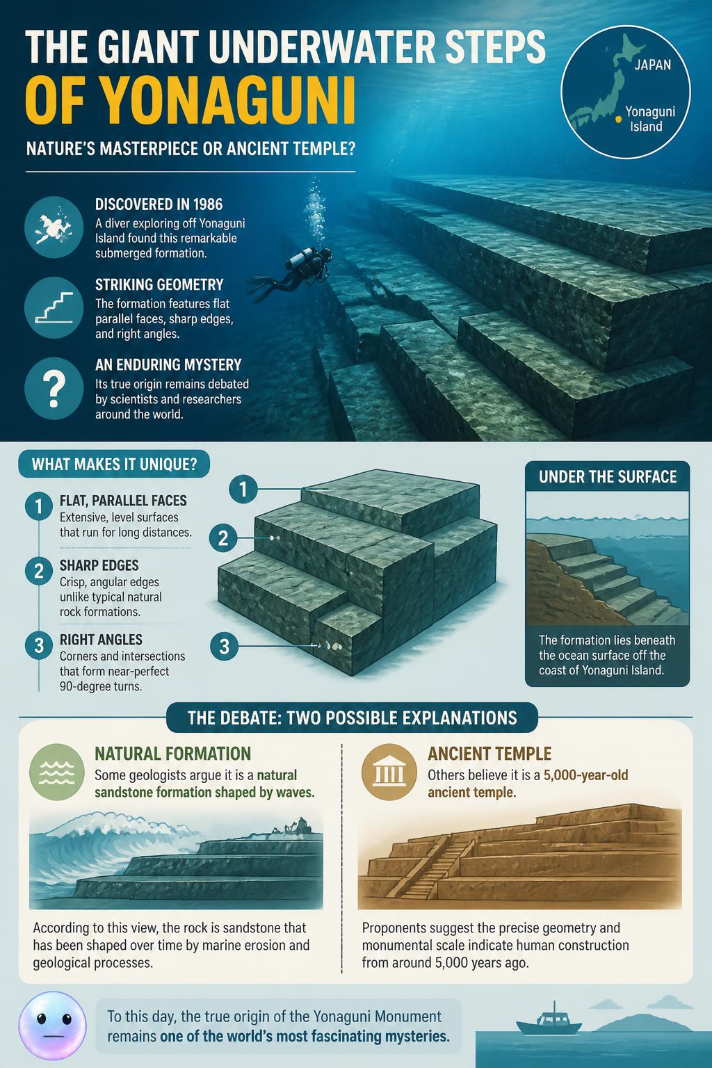 The giant underwater steps of Yonaguni