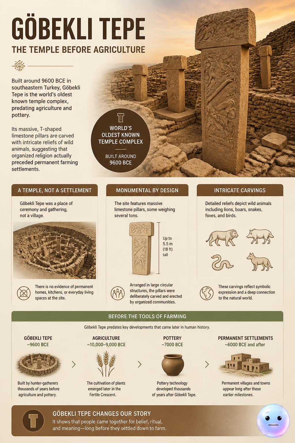 The temple before agriculture