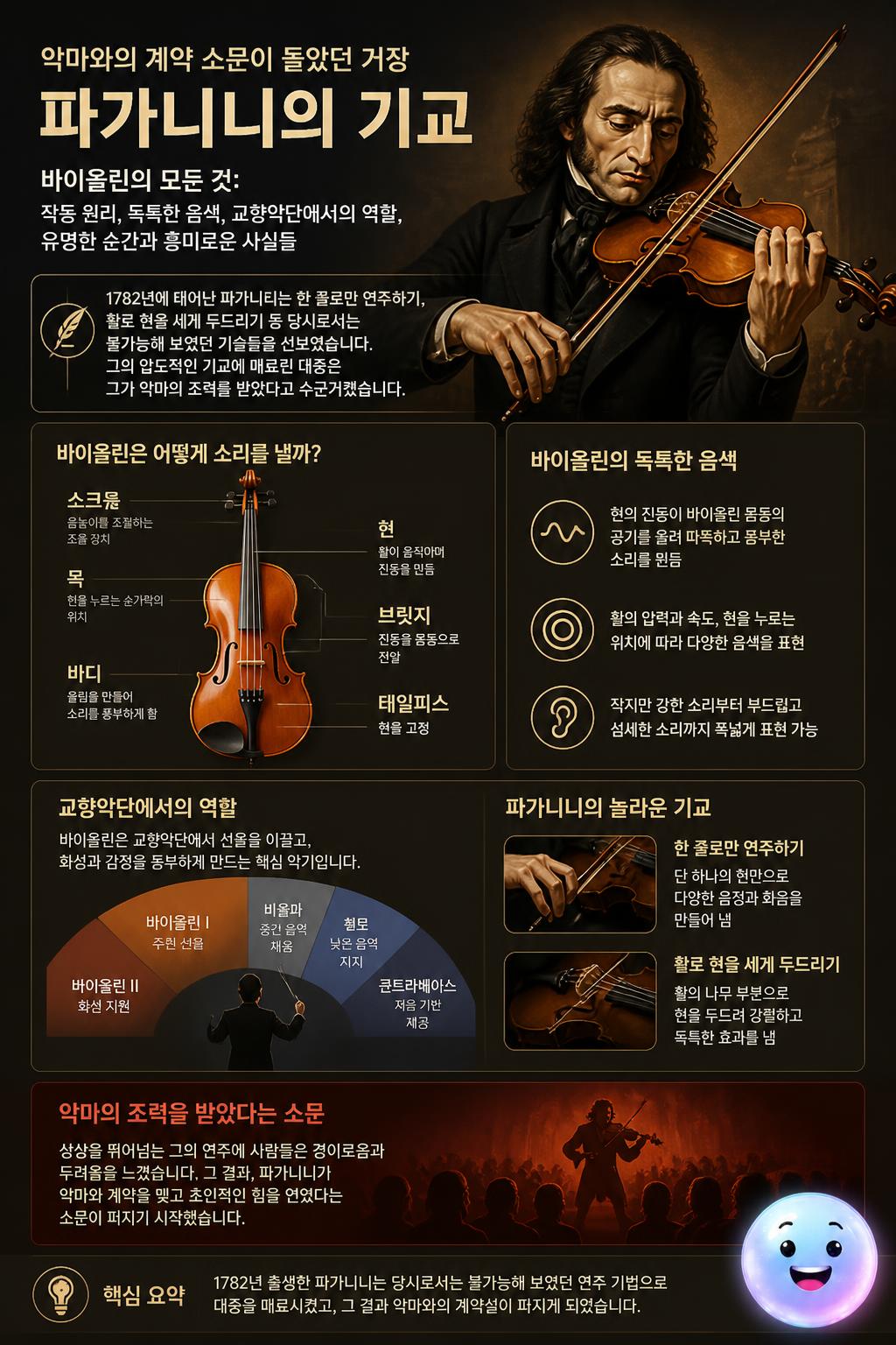 악마와의 계약 소문이 돌았던 거장 파가니니의 기교