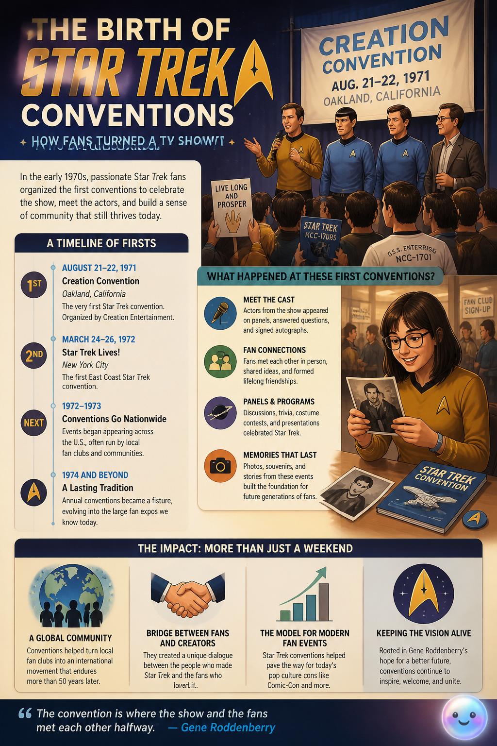 The birth of Star Trek conventions in the 1970s