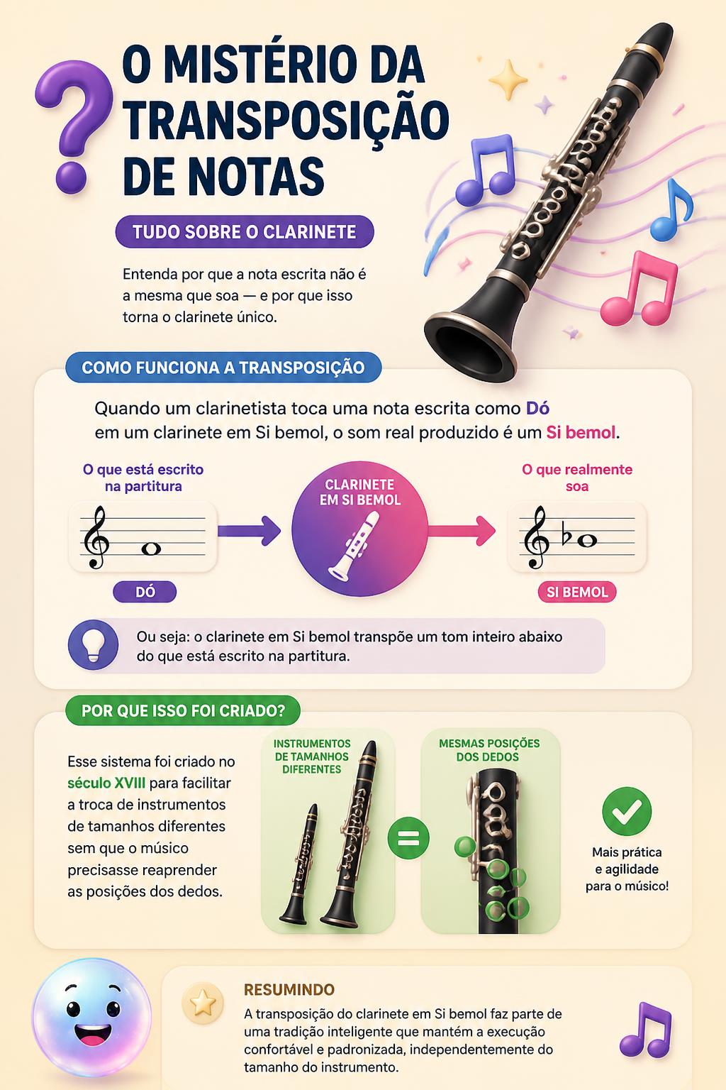 O mistério da transposição de notas