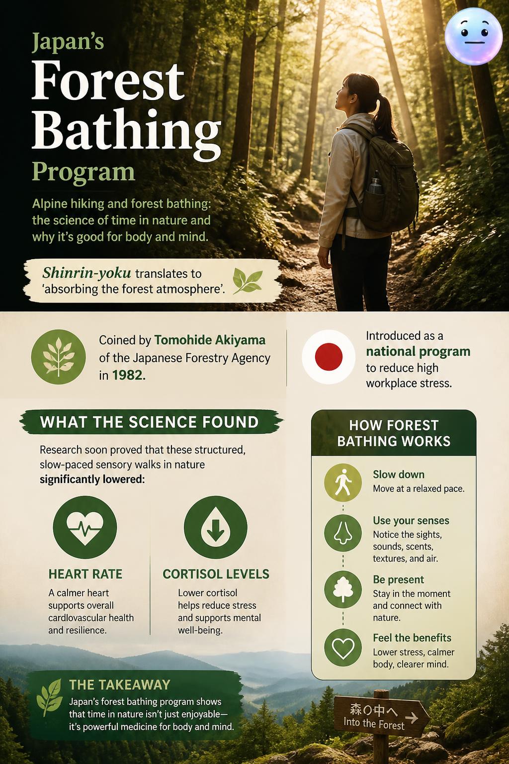 Japan's forest bathing program