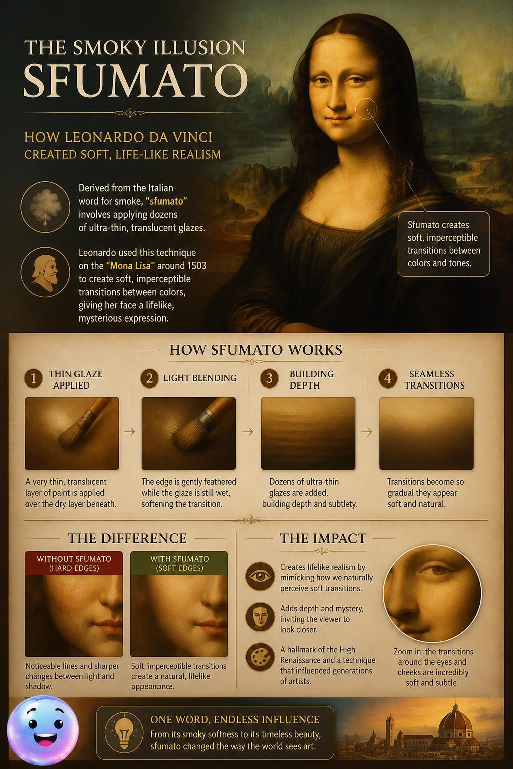 The smoky illusion of soft edges