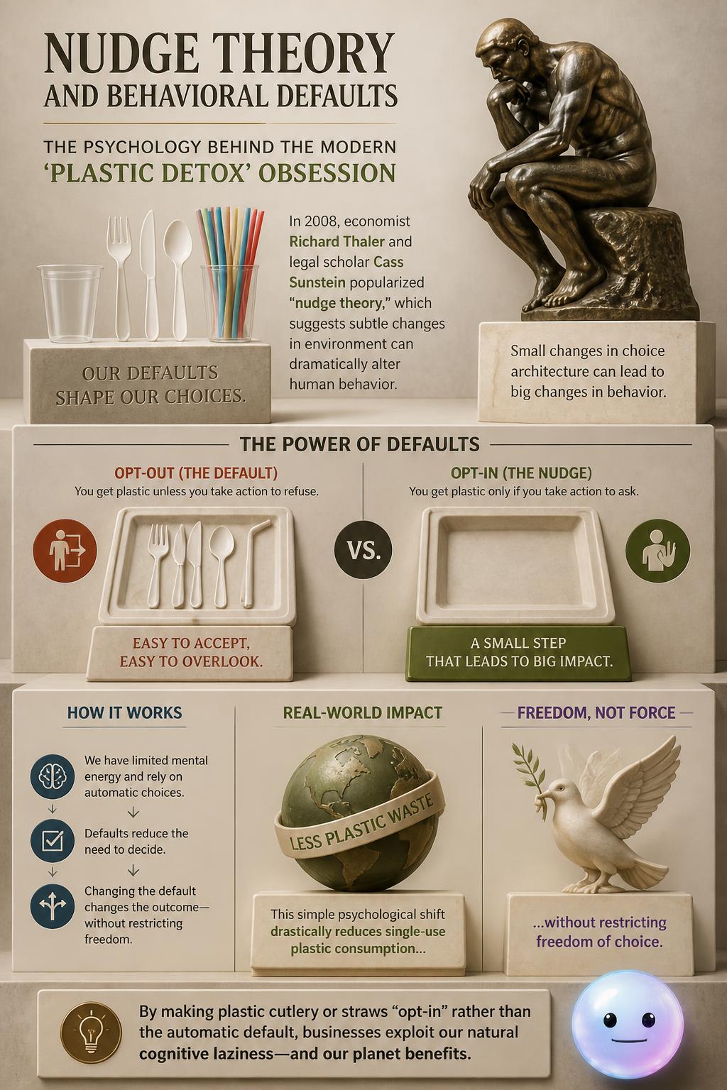 Nudge theory and behavioral defaults