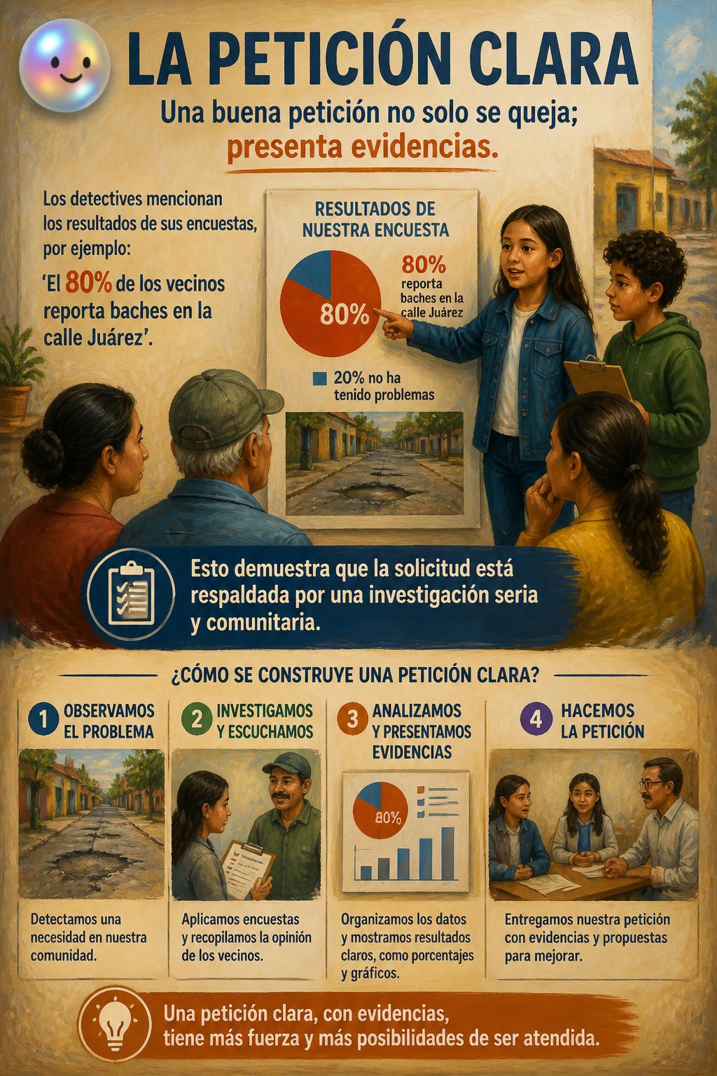 La petición clara