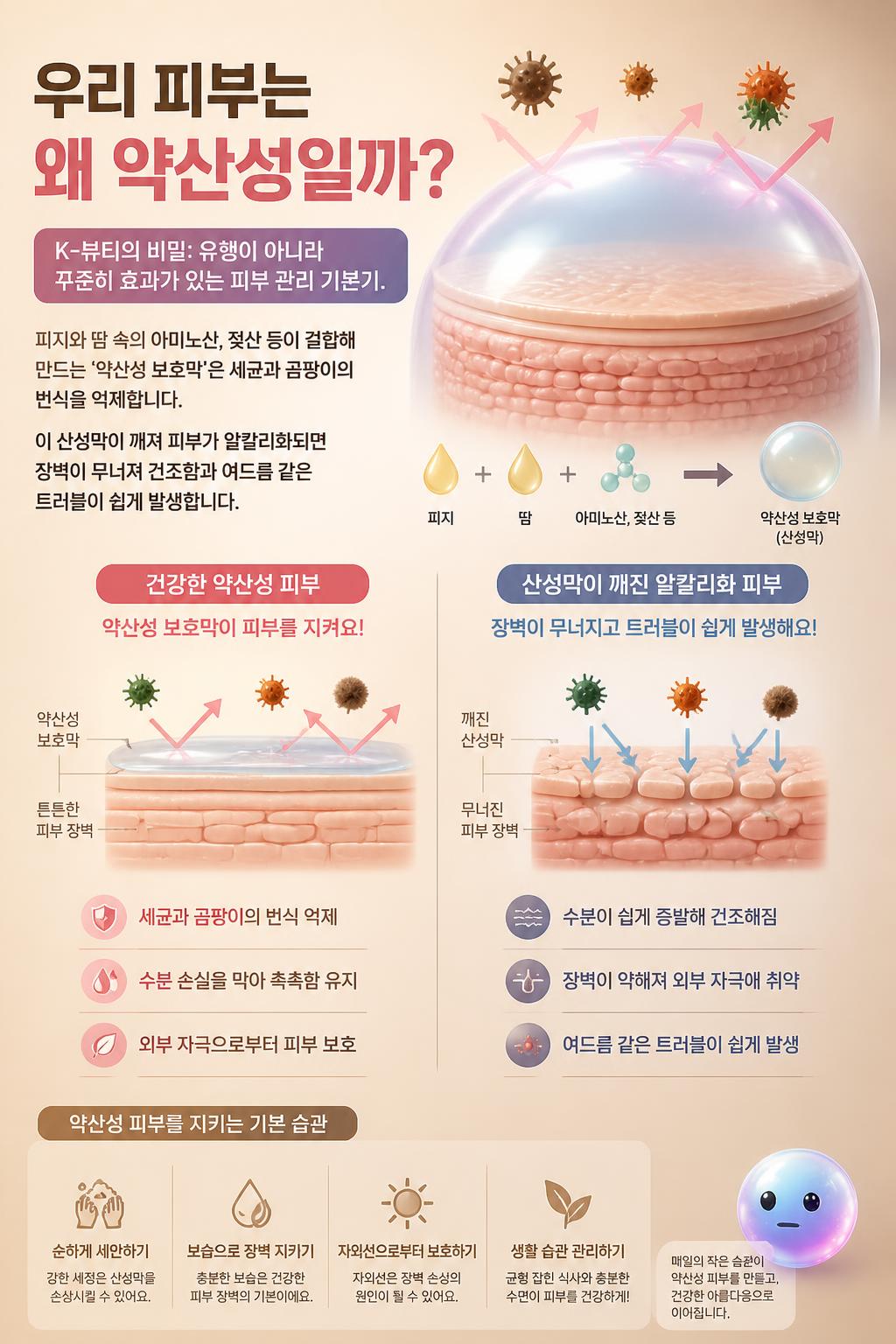 우리 피부는 왜 약산성일까