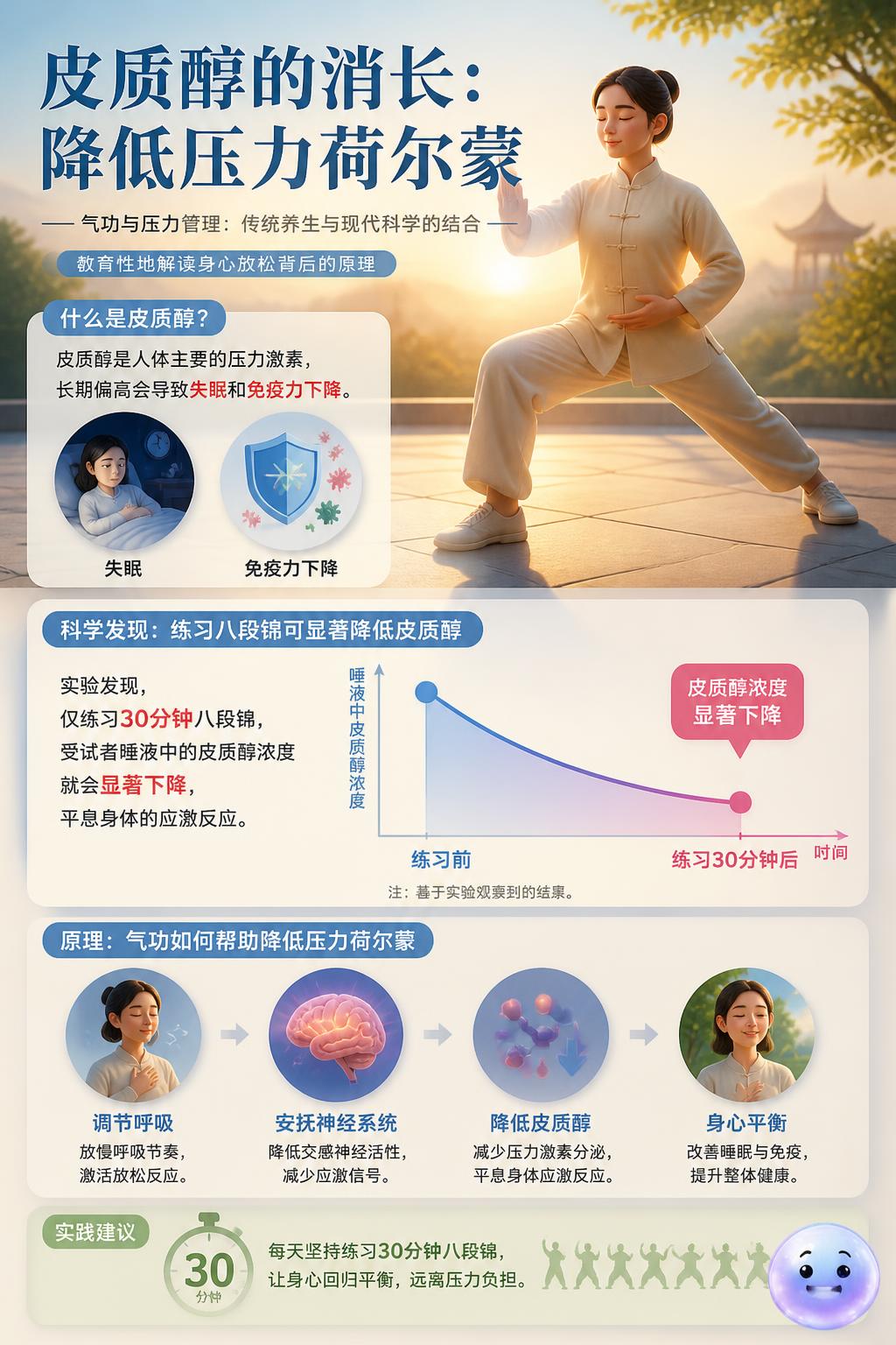 皮质醇的消长：降低压力荷尔蒙