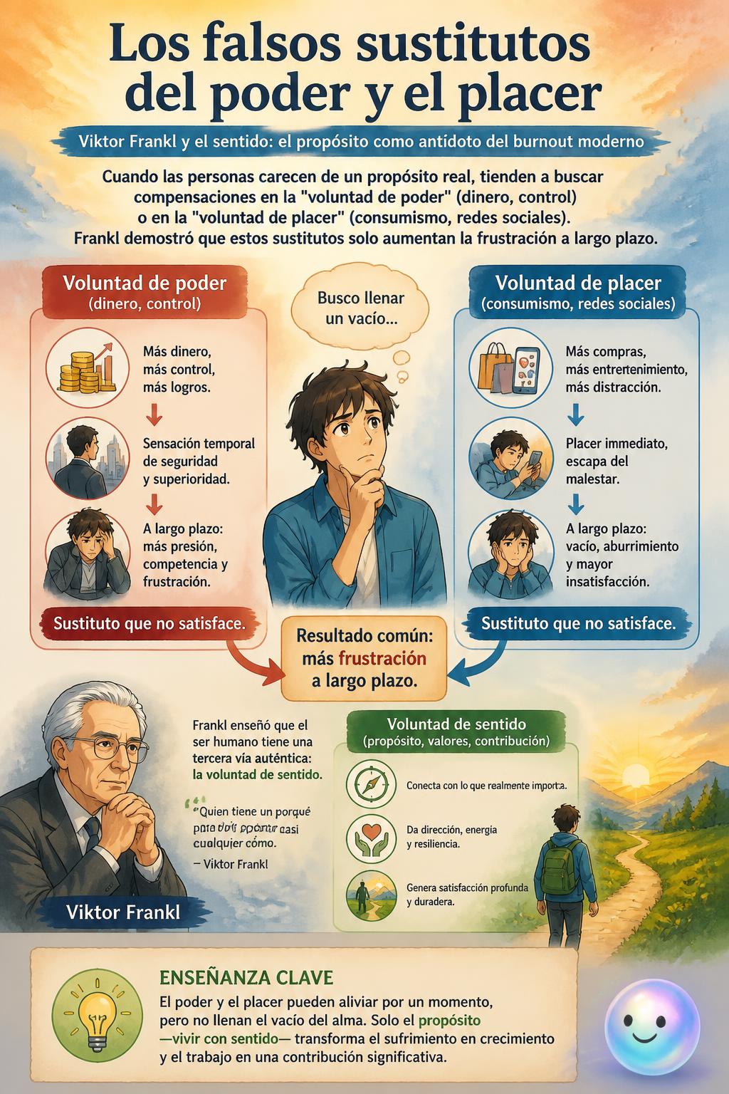 Los falsos sustitutos del poder y el placer
