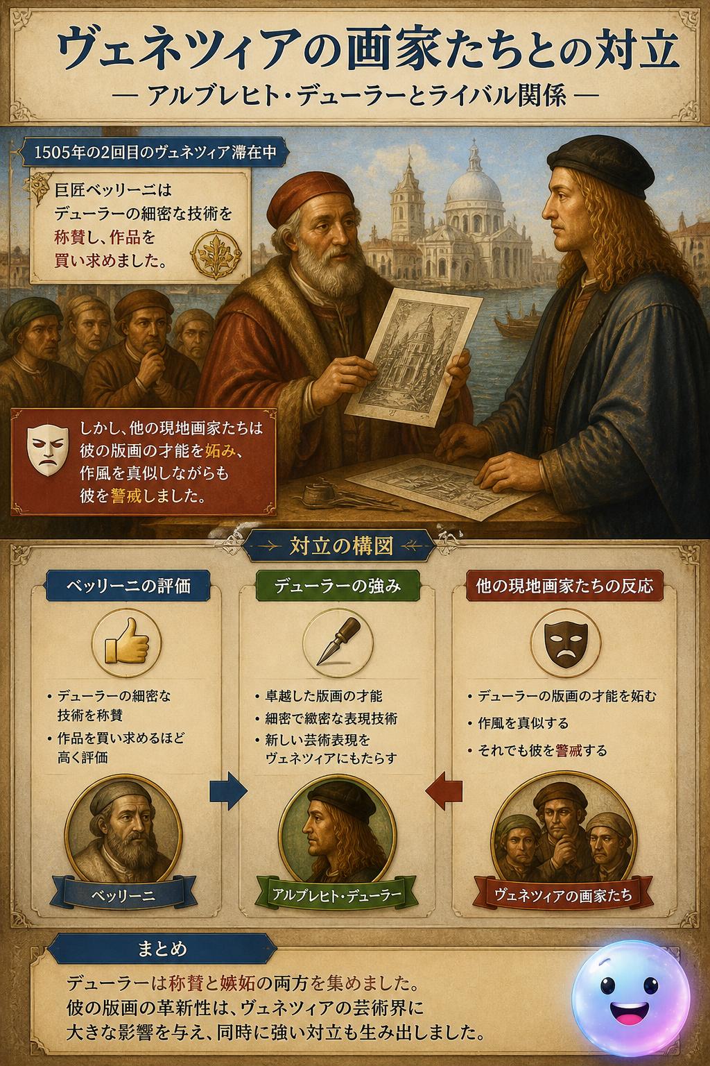 ヴェネツィアの画家たちとの対立