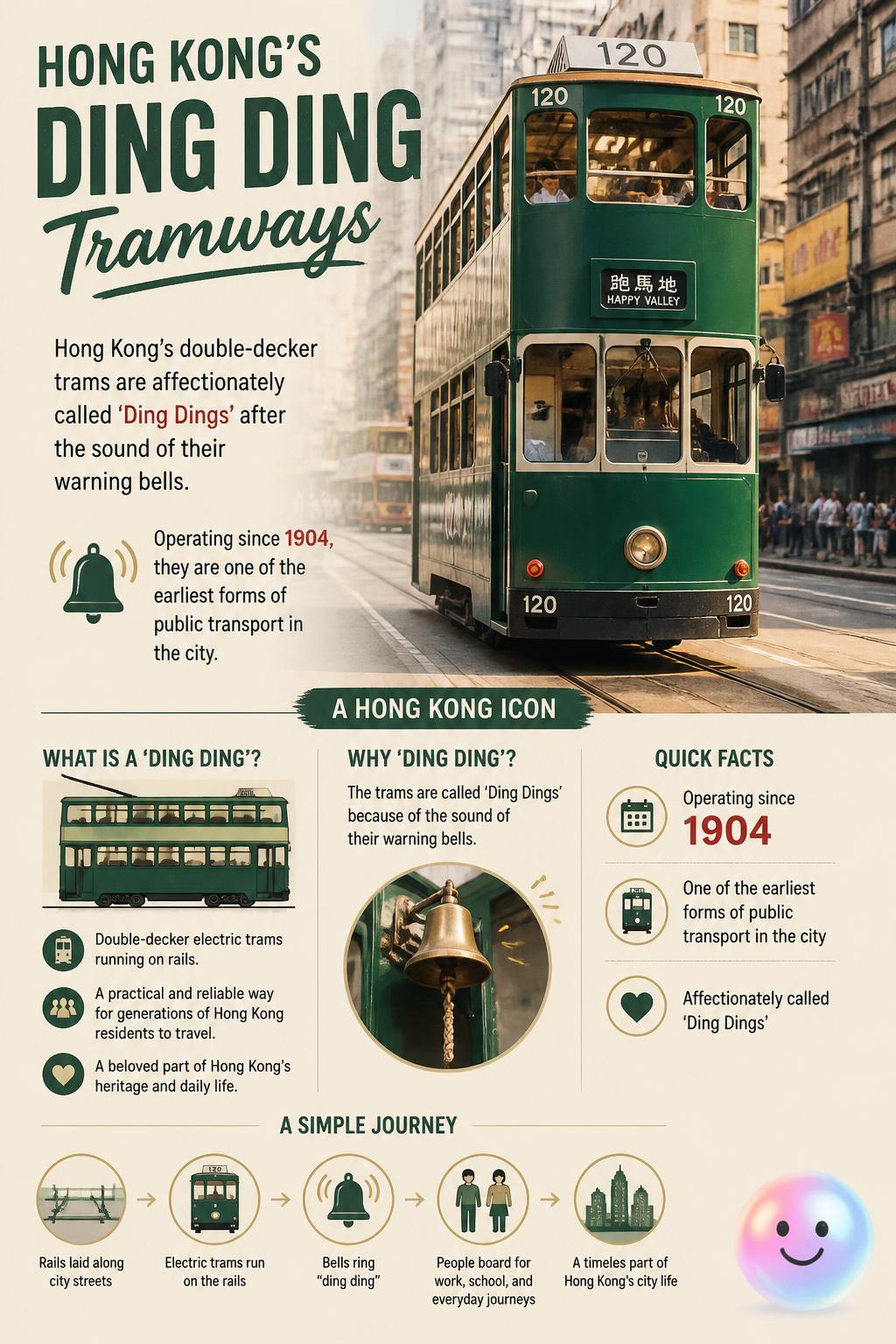 The nostalgic Ding Ding tramways