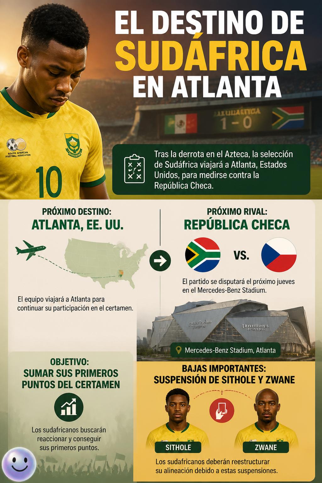 El destino de Sudáfrica en Atlanta