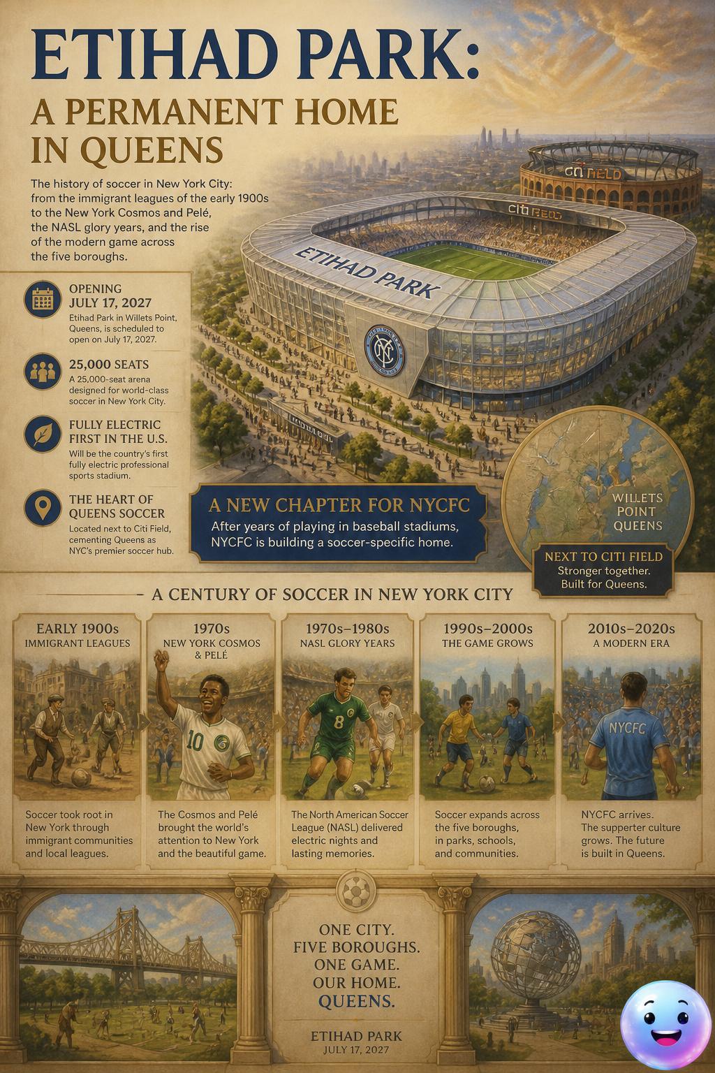 Etihad Park: a permanent home in Queens