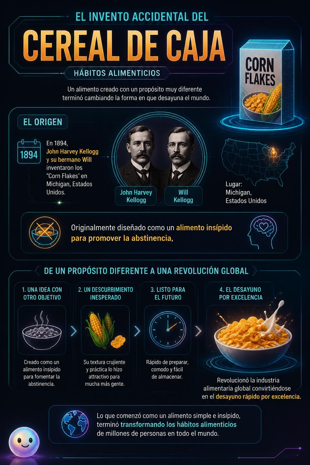 El invento accidental del cereal de caja