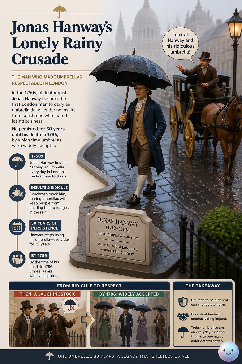 Jonas Hanway's lonely rainy crusade