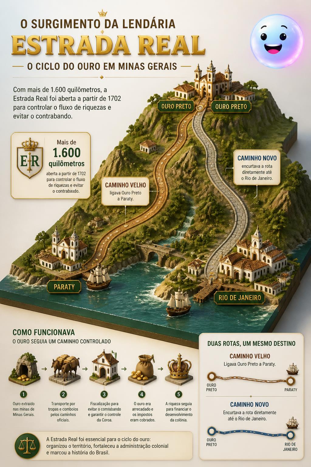 O surgimento da lendária Estrada Real