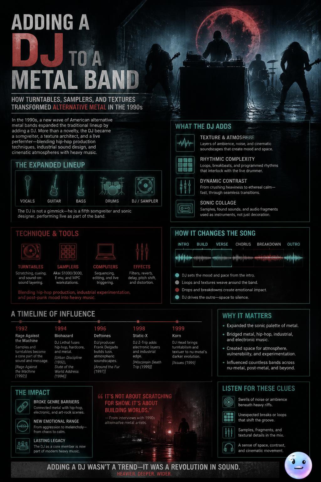 Adding a DJ to a metal band
