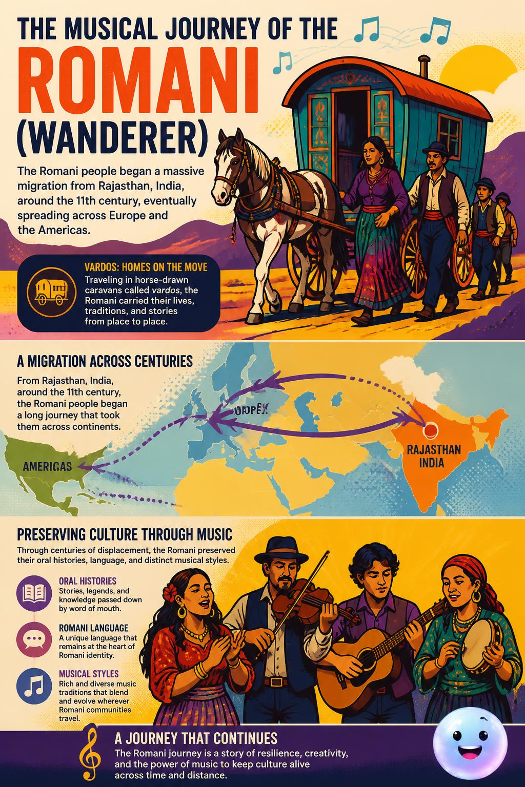 The musical journey of the Romani