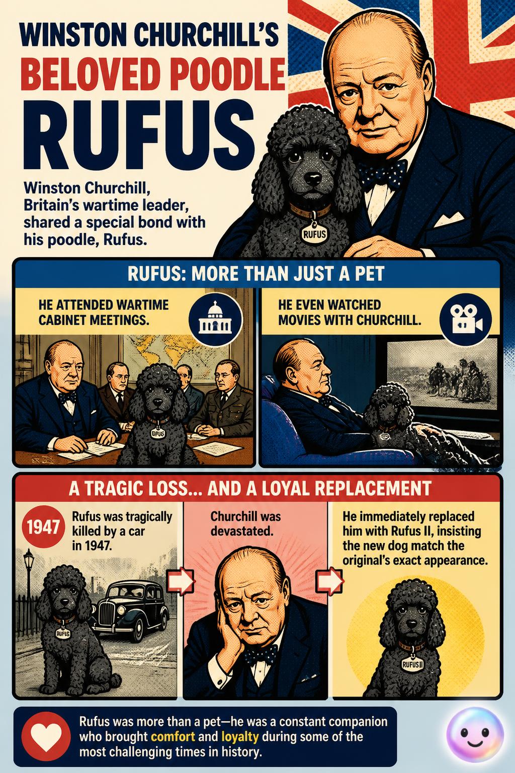 Winston Churchill's beloved poodle Rufus