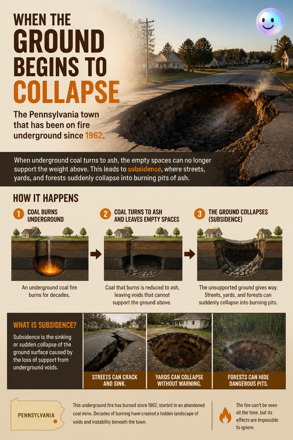 When the ground begins to collapse
